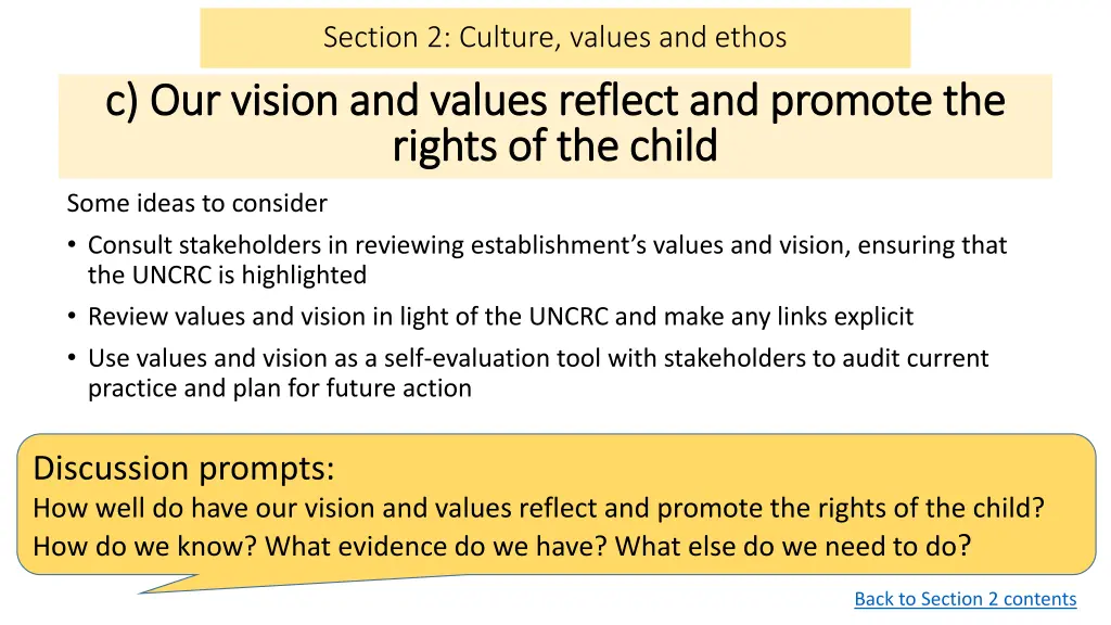 section 2 culture values and ethos 2