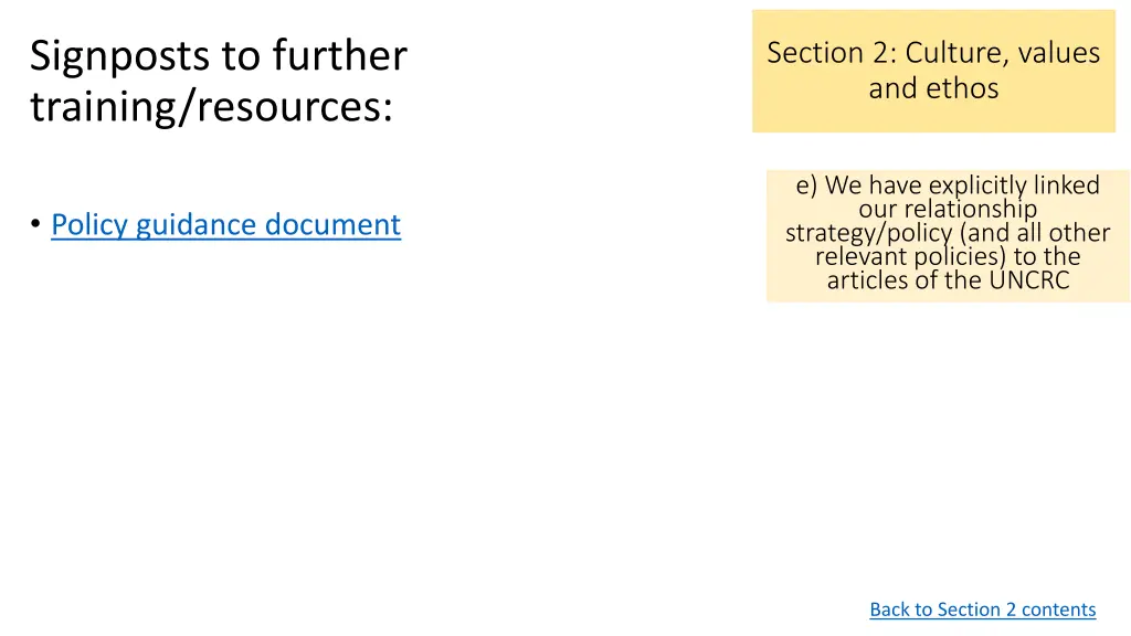 signposts to further training resources 2