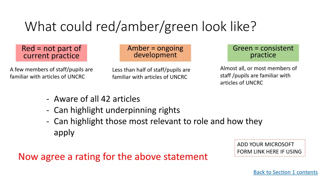 what could red amber green look like 1