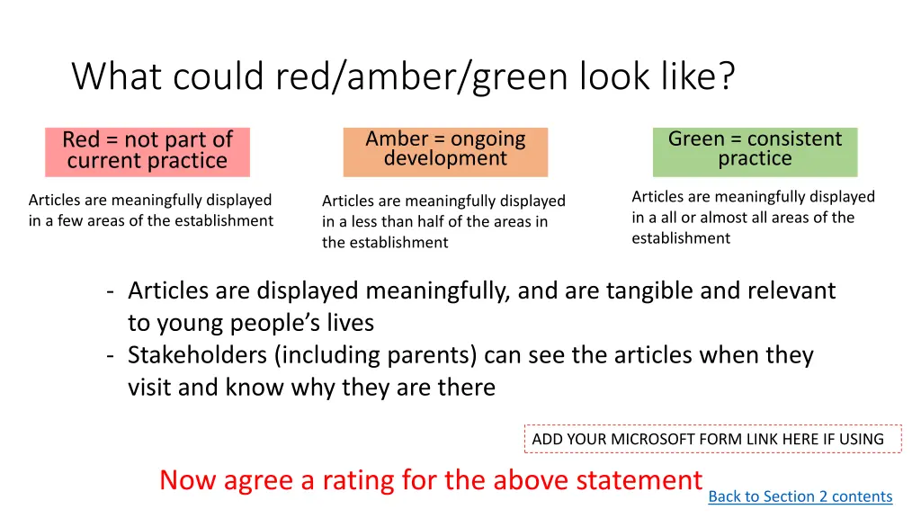 what could red amber green look like 9