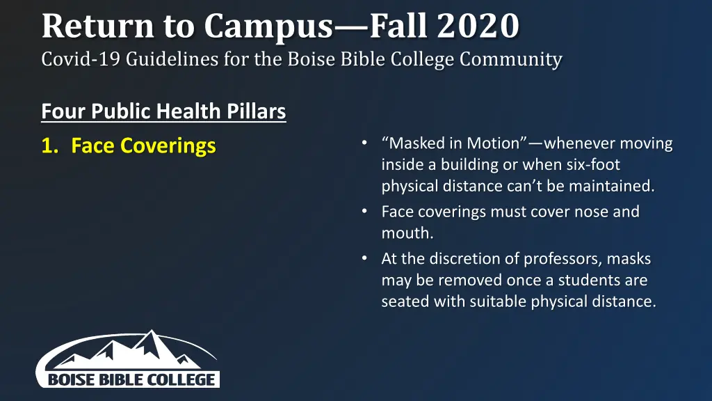 return to campus fall 2020 covid 19 guidelines 2