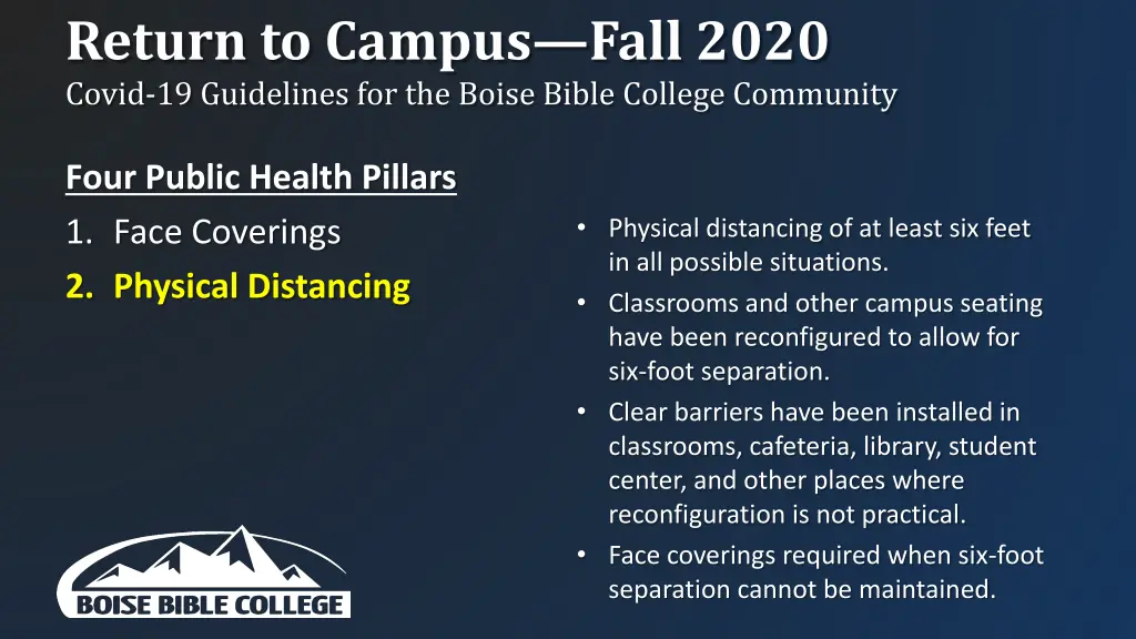 return to campus fall 2020 covid 19 guidelines 3