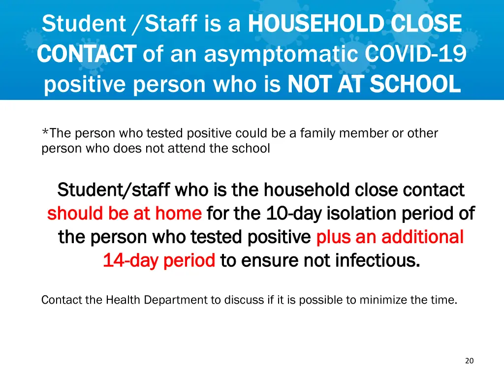 student staff is a household close household