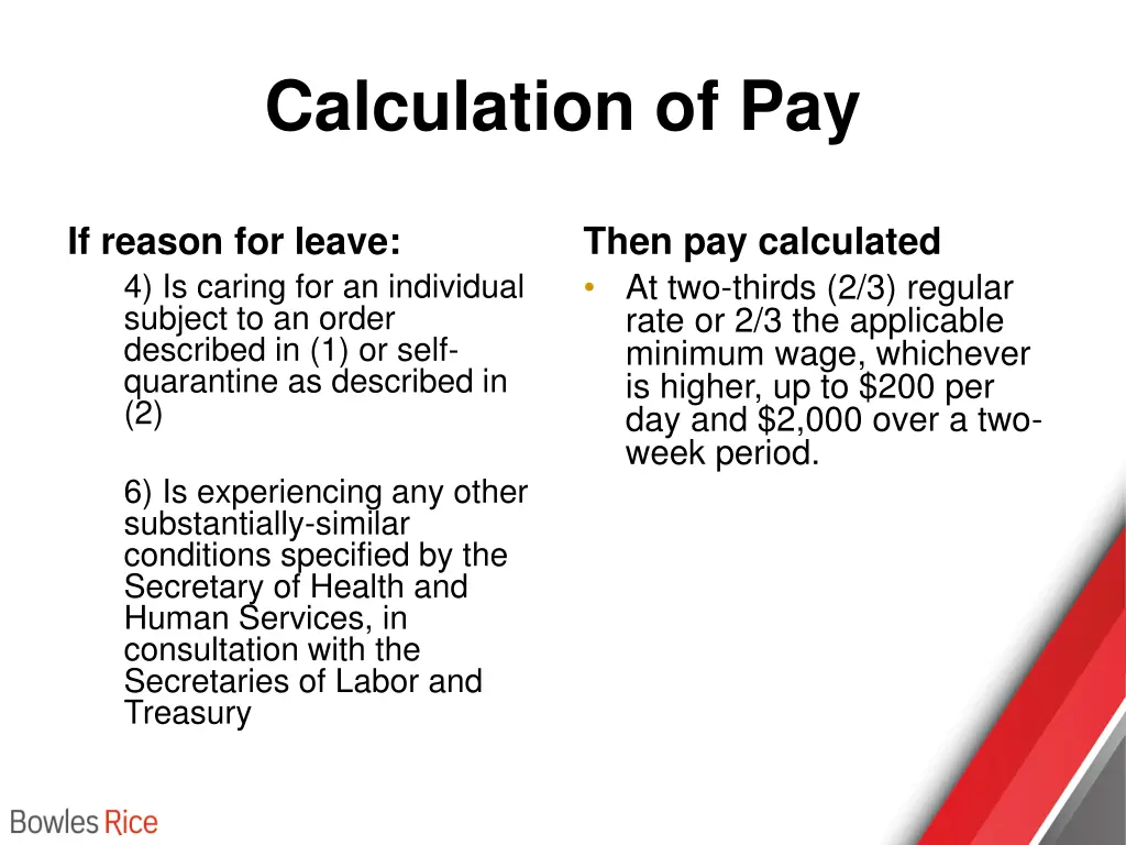 calculation of pay 1