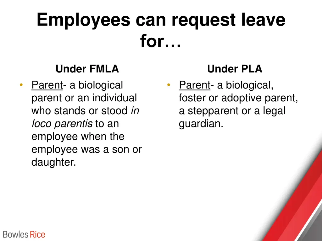 employees can request leave for 2