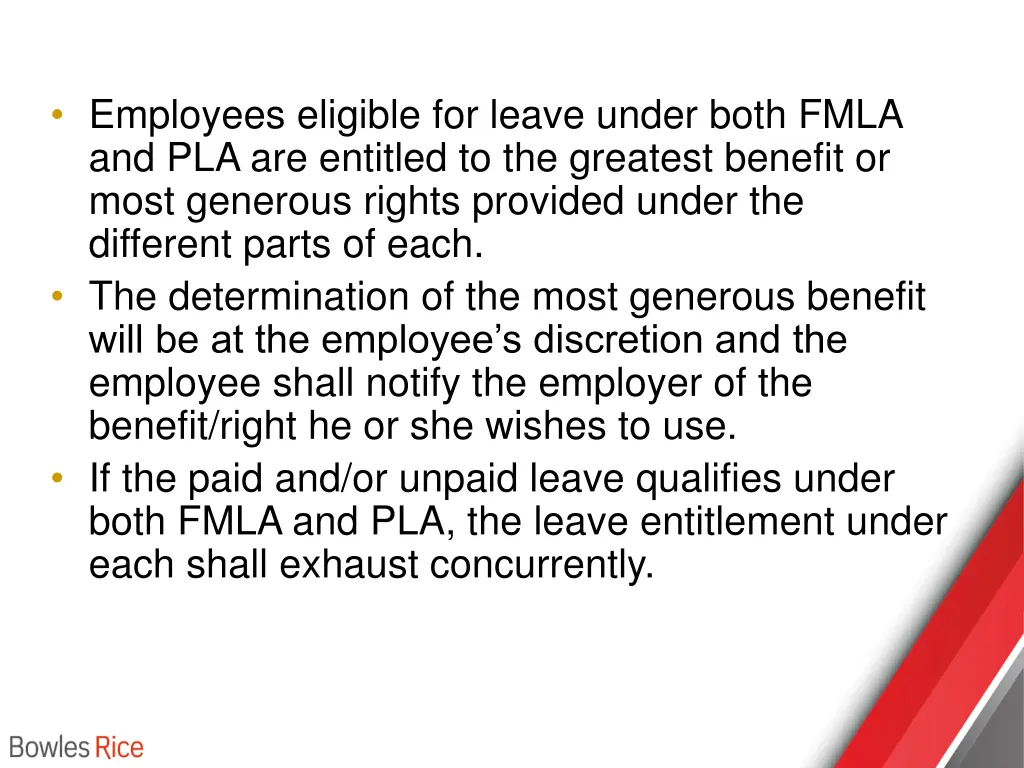 employees eligible for leave under both fmla