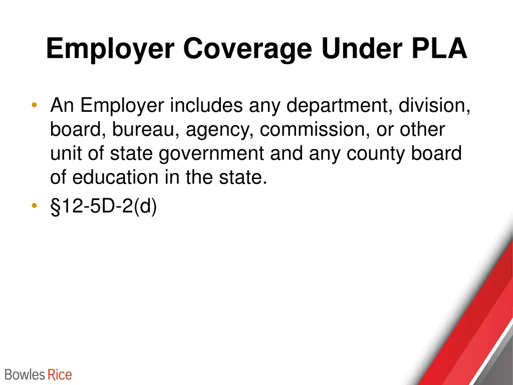 employer coverage under pla