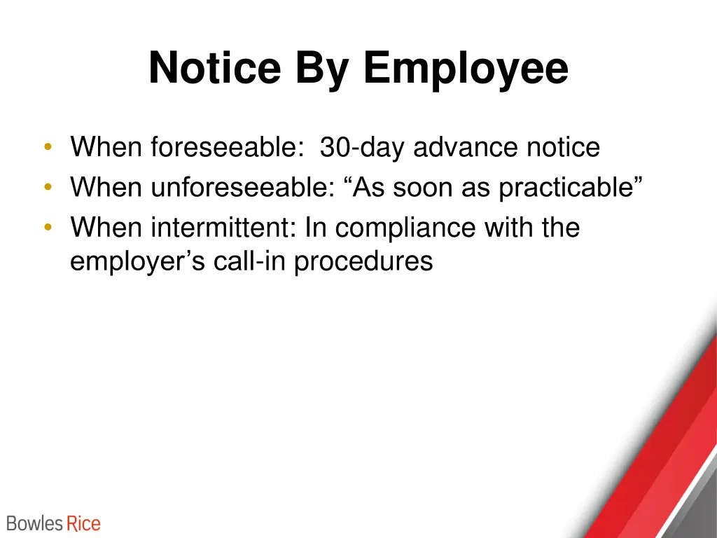 notice by employee