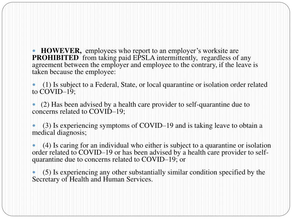 however employees who report to an employer