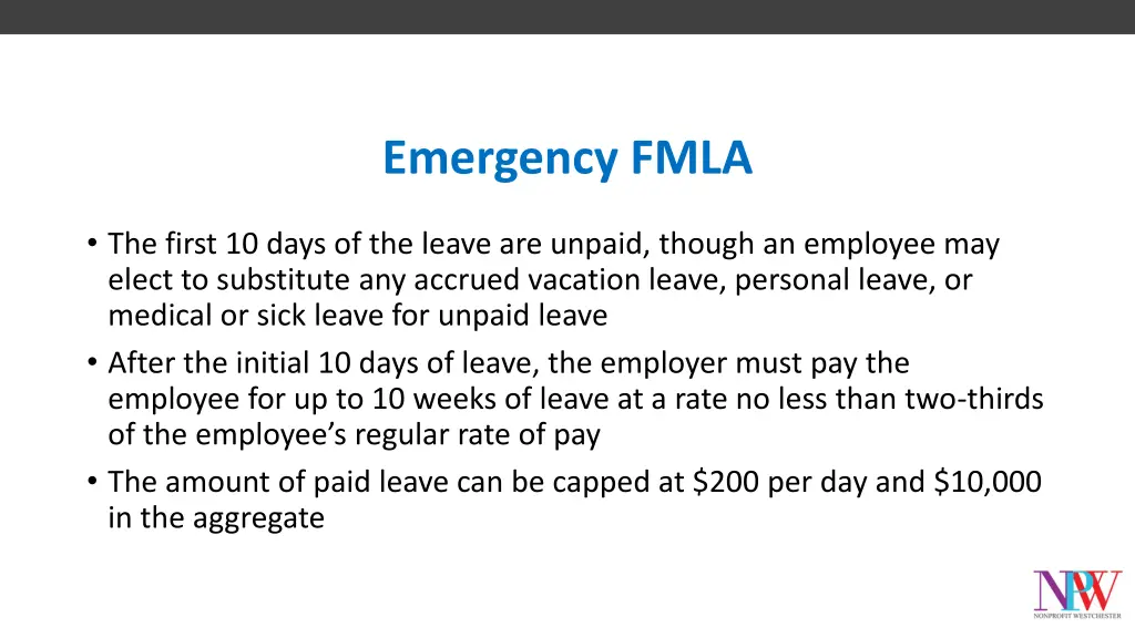 emergency fmla 2