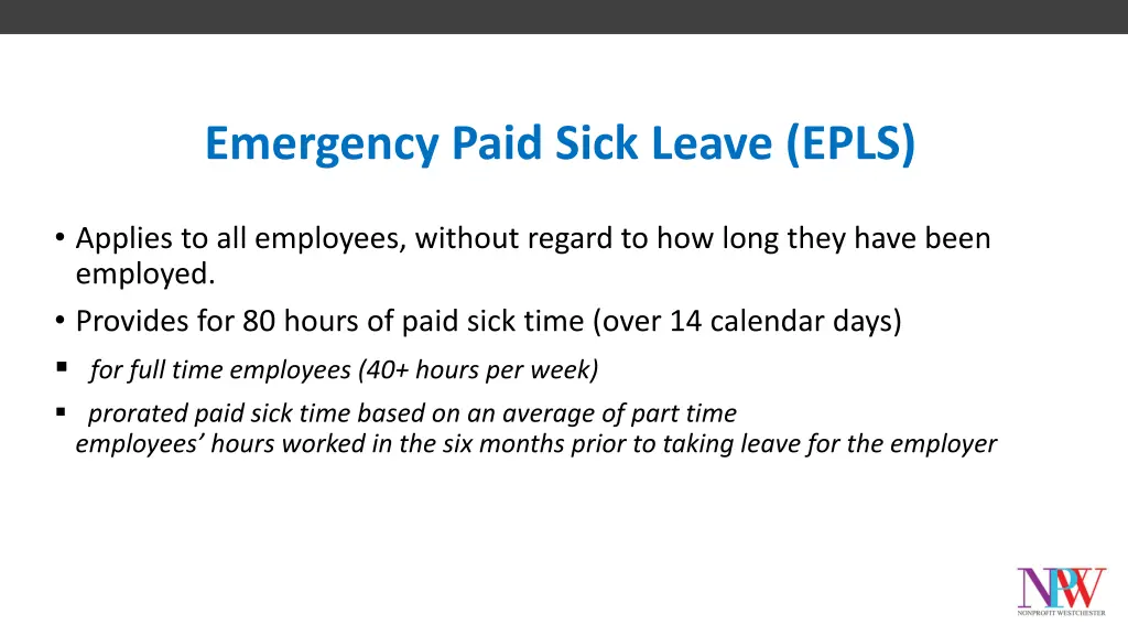 emergency paid sick leave epls