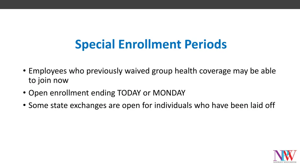 special enrollment periods