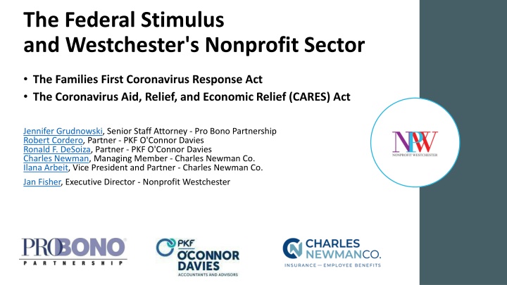 the federal stimulus and westchester s nonprofit