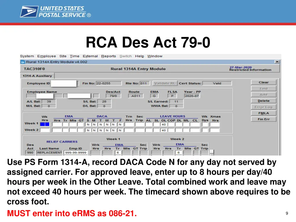 rca des act 79 0