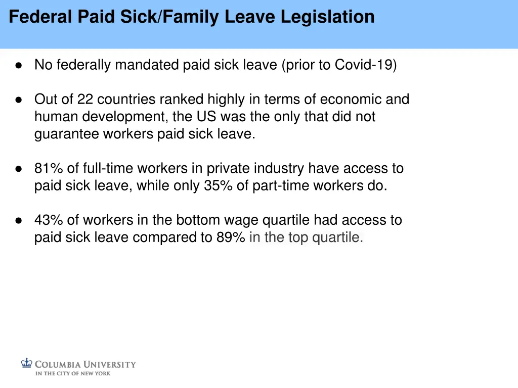 federal paid sick family leave legislation