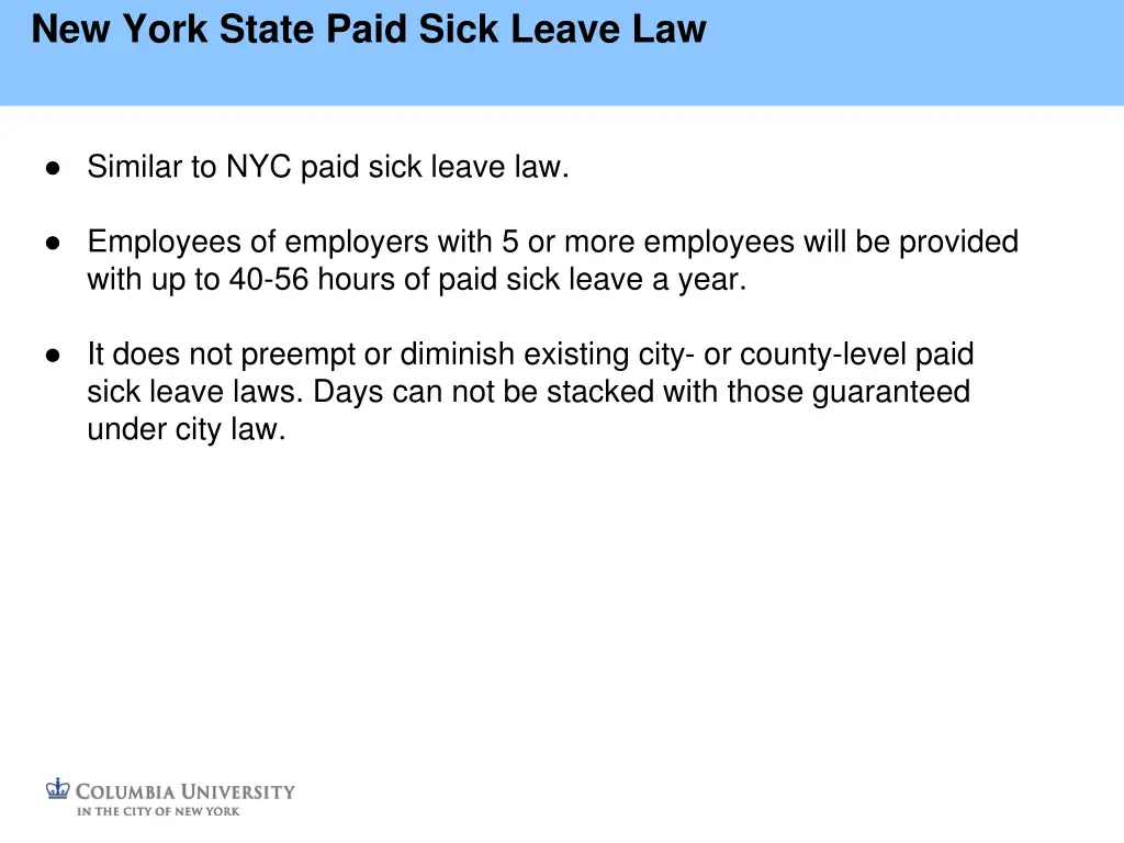 new york state paid sick leave law