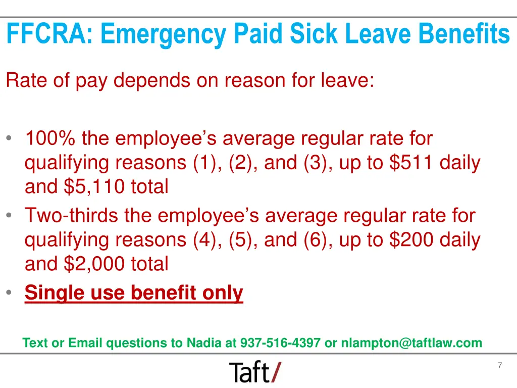 ffcra emergency paid sick leave benefits