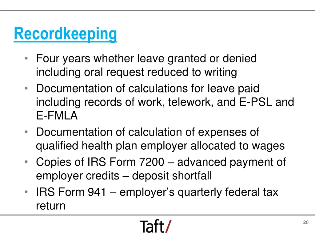 recordkeeping