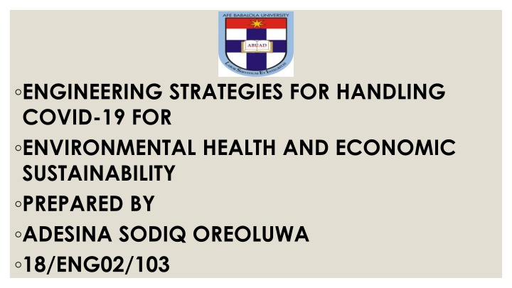 engineering strategies for handling covid