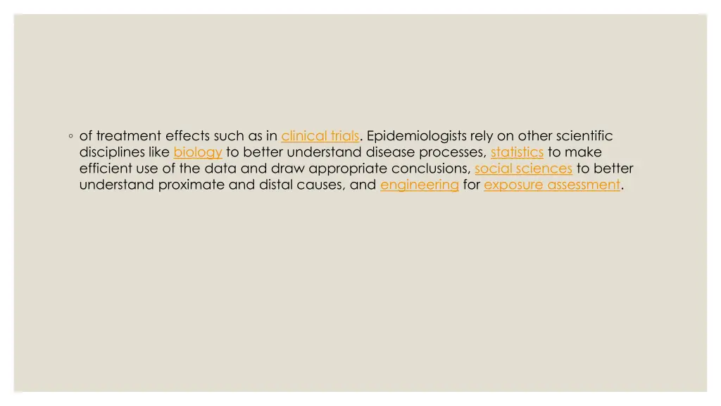 of treatment effects such as in clinical trials