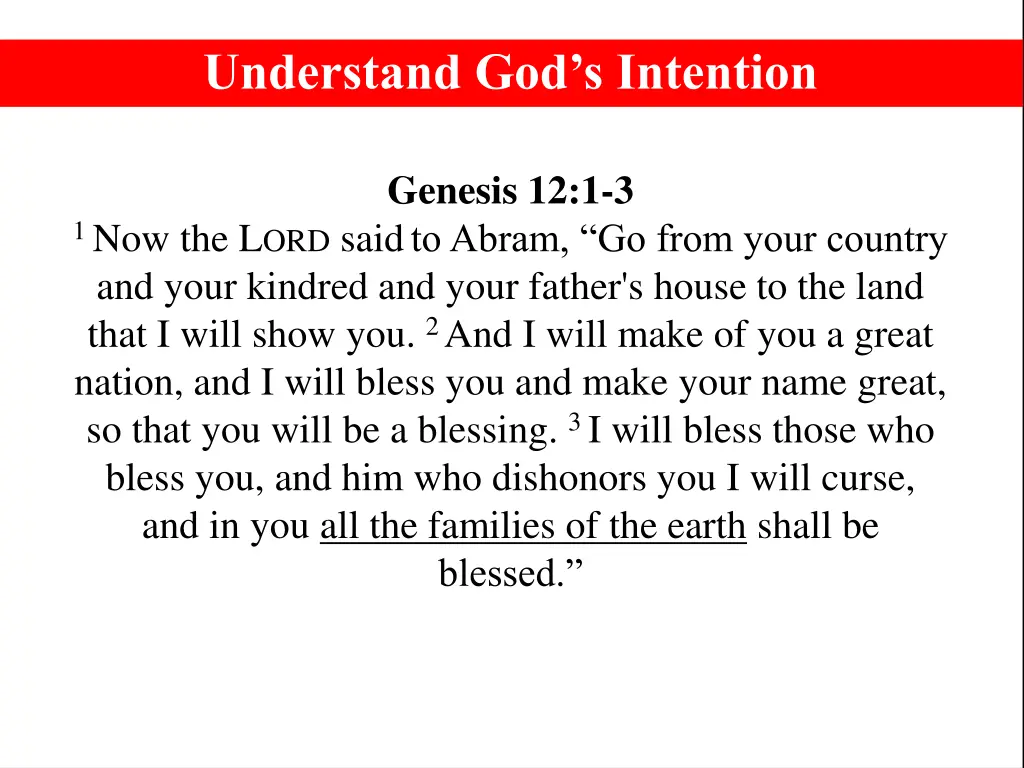 understand god s intention 1