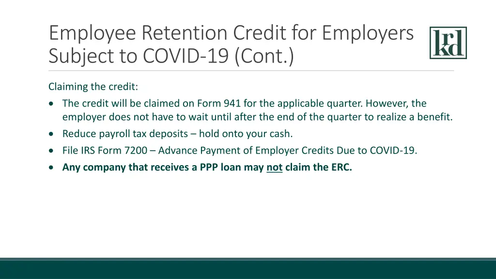 employee retention credit for employers subject 4