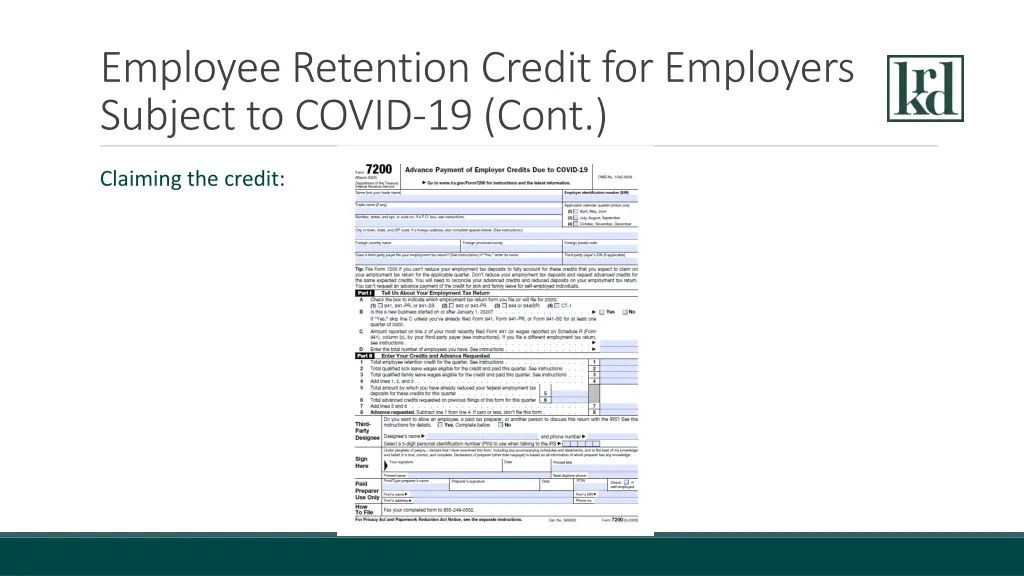 employee retention credit for employers subject 5