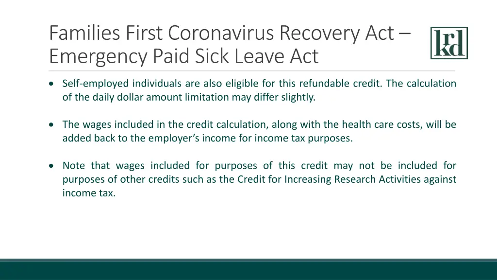 families first coronavirus recovery act emergency 2