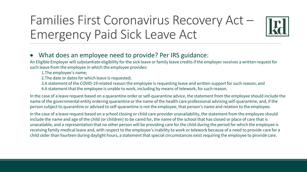 families first coronavirus recovery act emergency 3