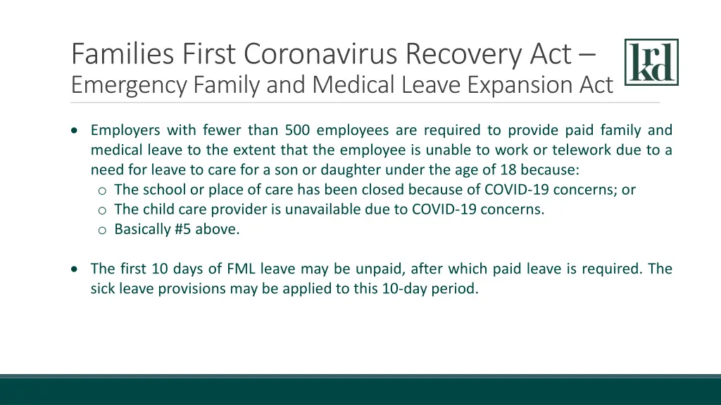 families first coronavirus recovery act emergency 4