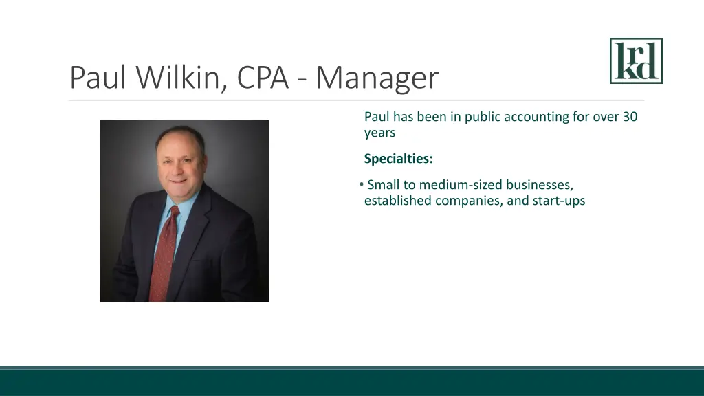 paul wilkin cpa manager