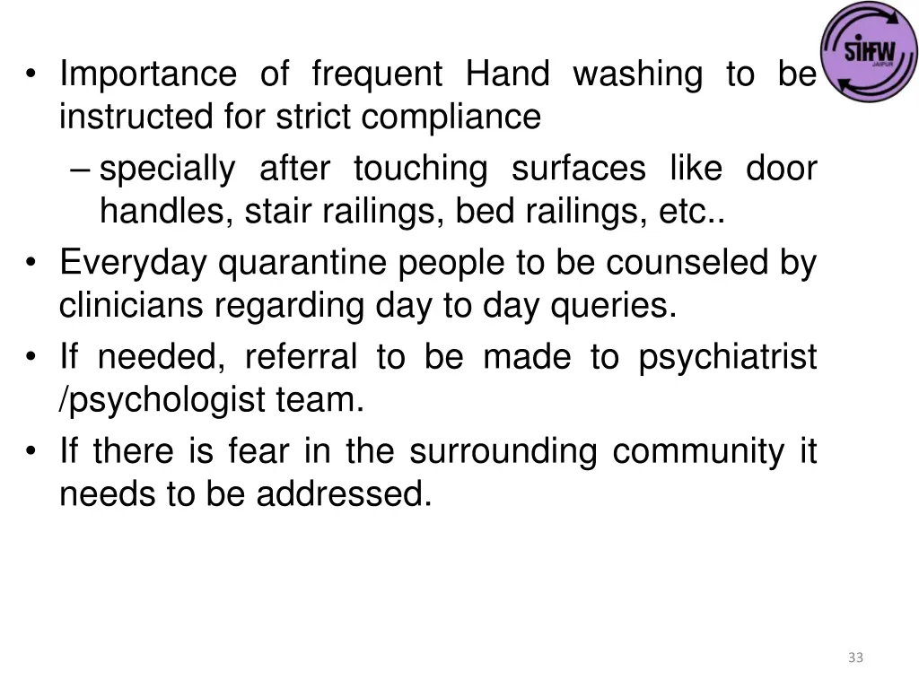 importance of frequent hand washing