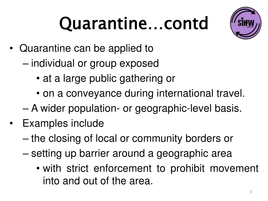 quarantine 1