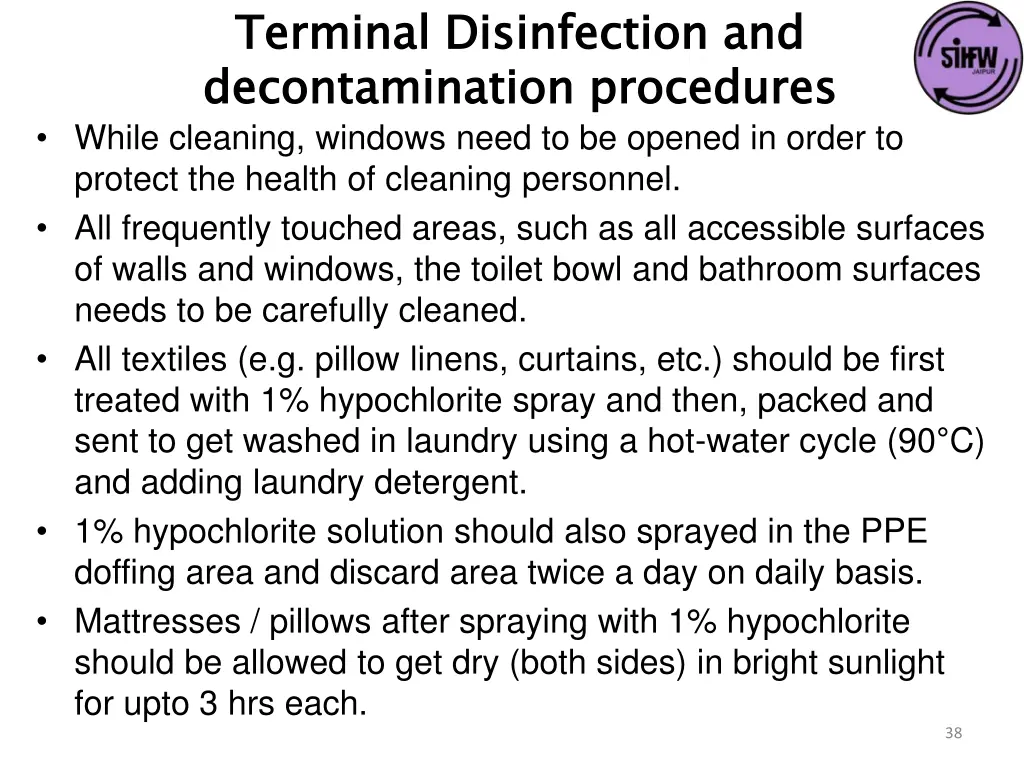 terminal disinfection and decontamination 1