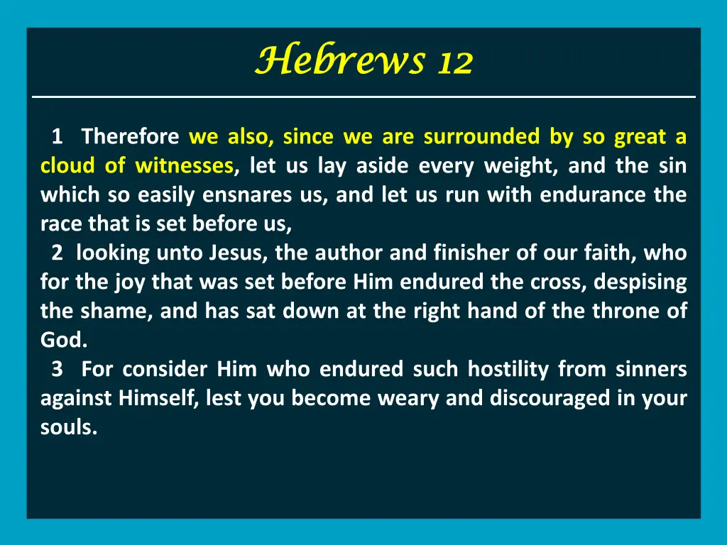 hebrews 12 hebrews 12 2