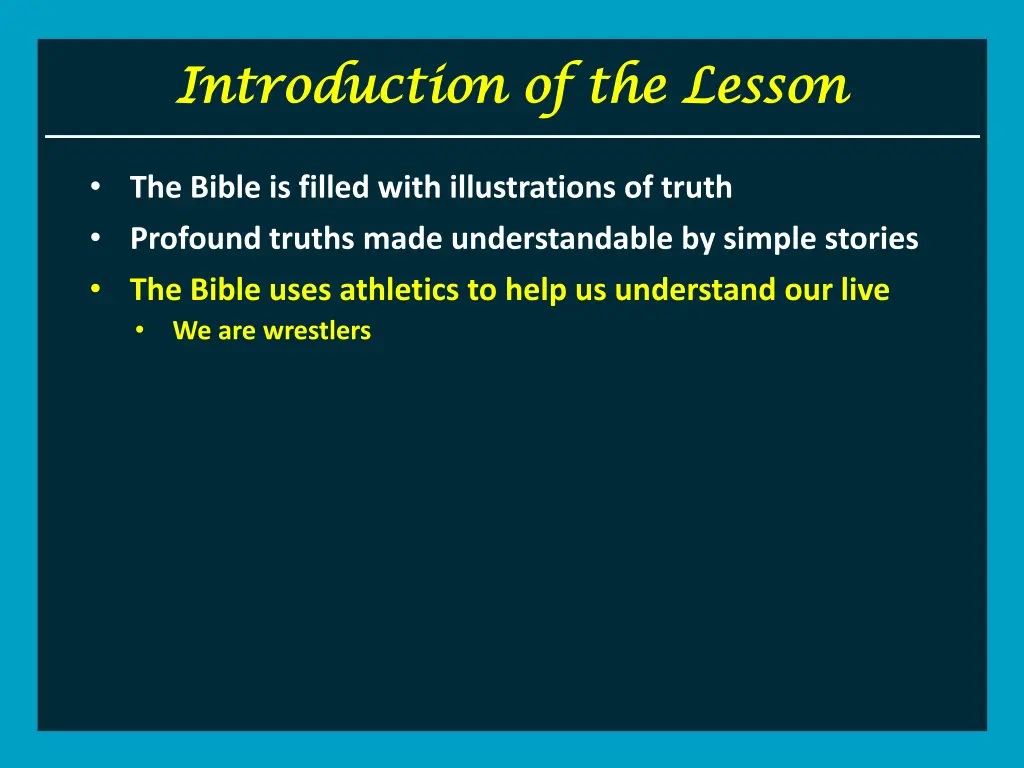 introduction of the lesson introduction 4