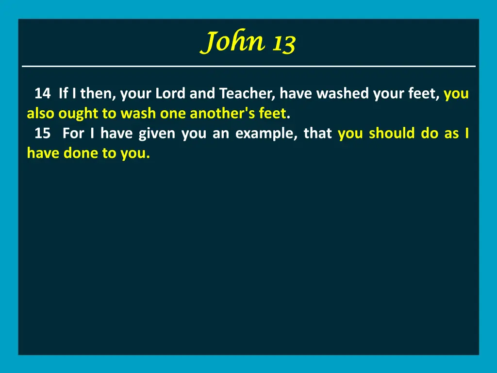 john 13 john 13