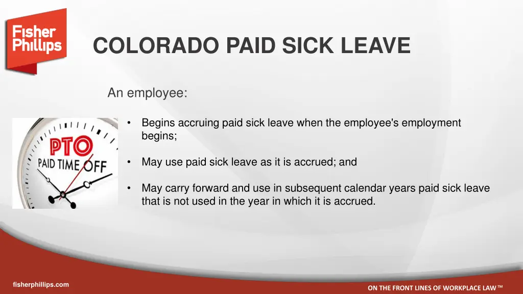 colorado paid sick leave