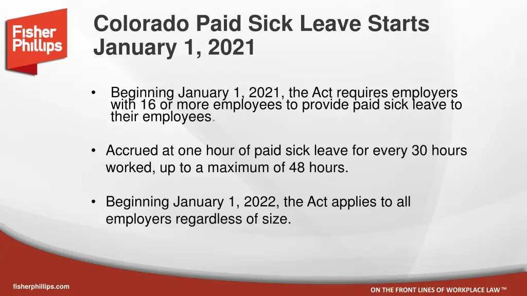 colorado paid sick leave starts january 1 2021