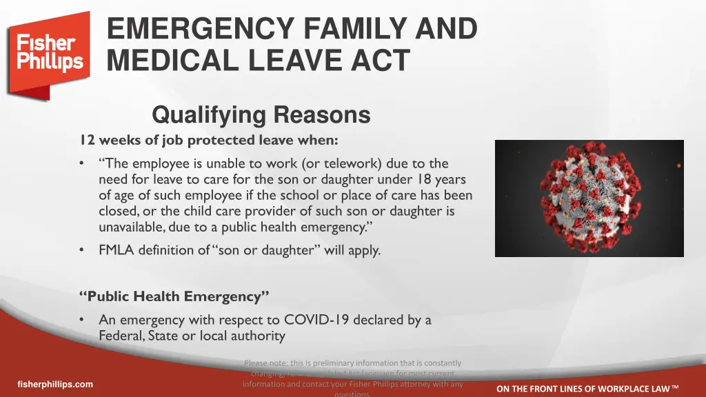 emergency family and medical leave act 1