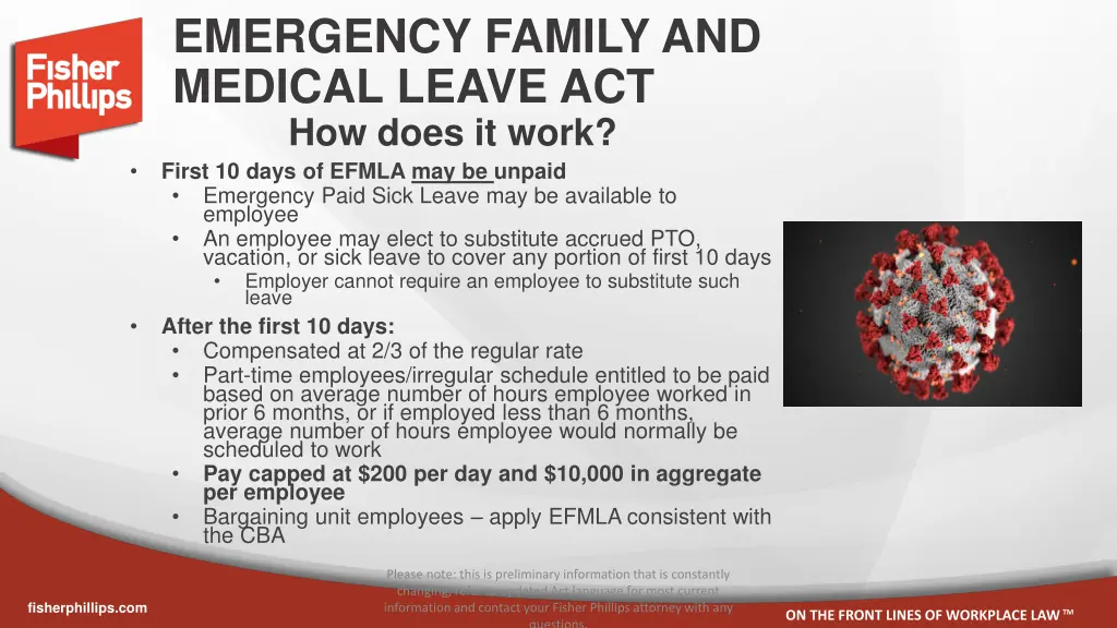 emergency family and medical leave act how does