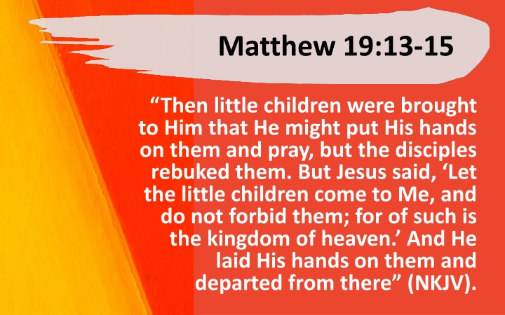 matthew 19 13 15