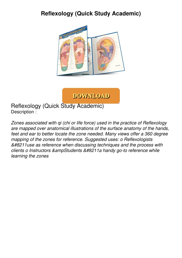 reflexology quick study academic