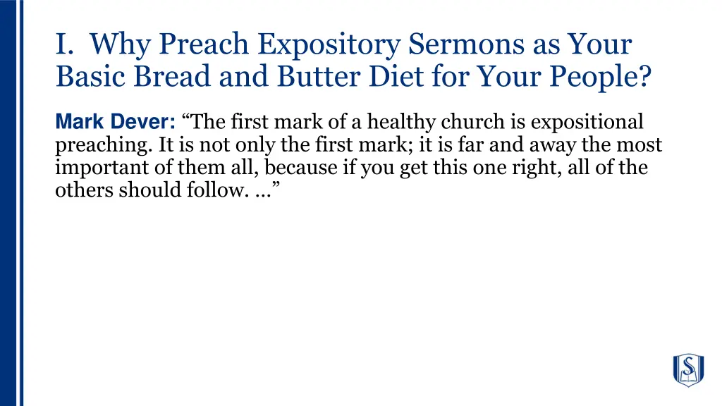 i why preach expository sermons as your basic 1