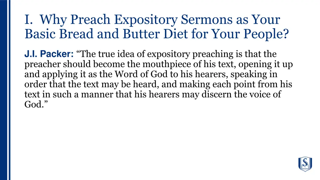 i why preach expository sermons as your basic 3