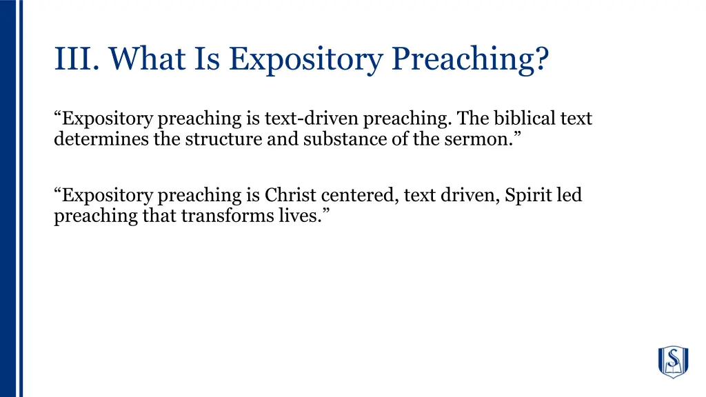 iii what is expository preaching