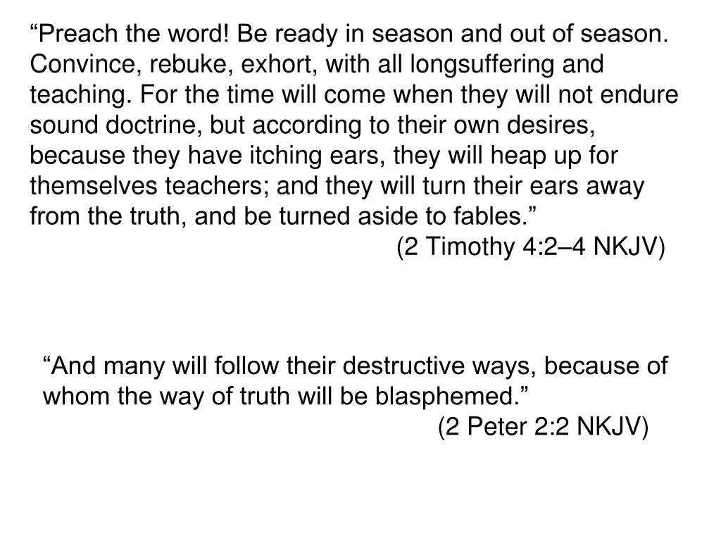 preach the word be ready in season