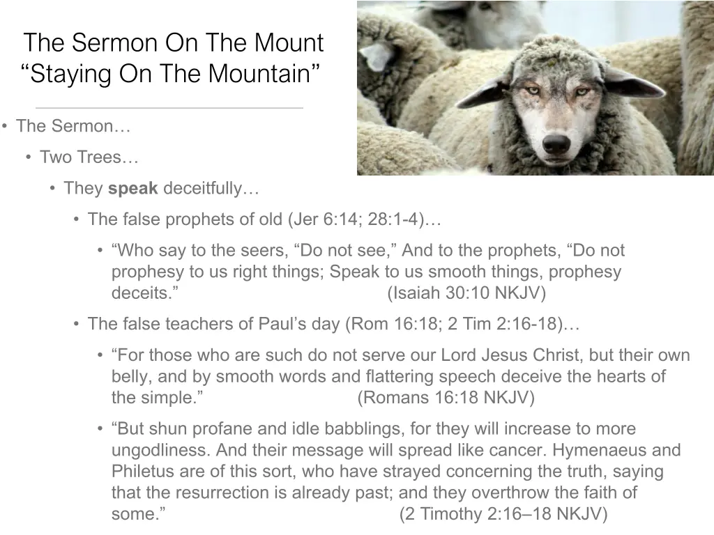 the sermon on the mount staying on the mountain 5