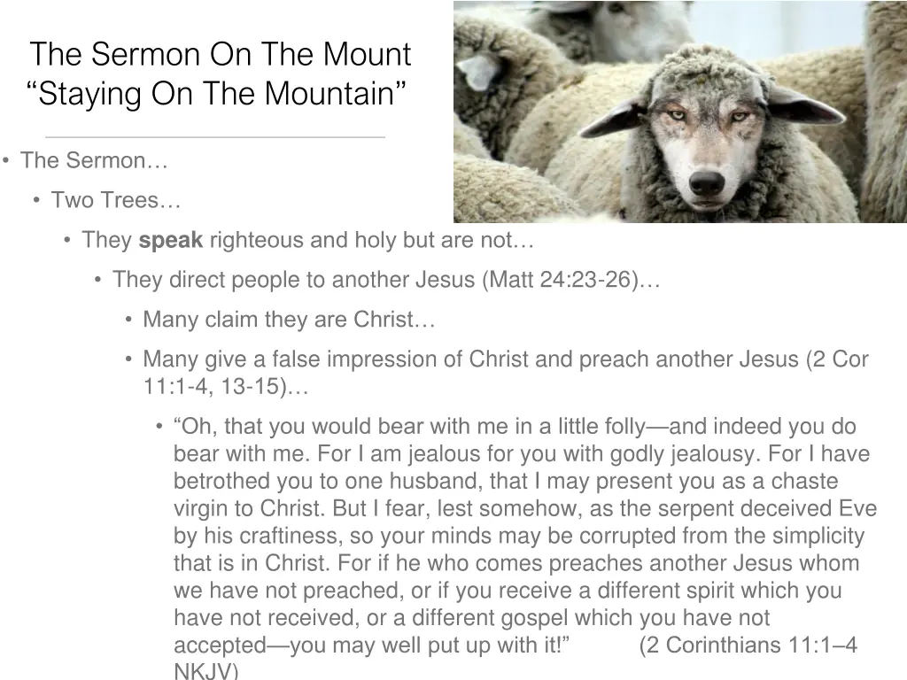 the sermon on the mount staying on the mountain 6