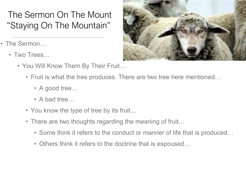 the sermon on the mount staying on the mountain 7